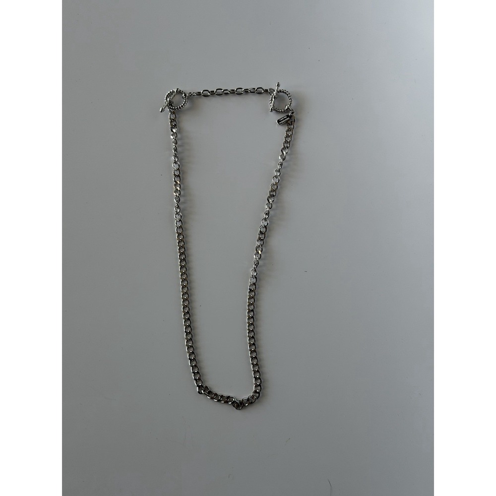 Melinda Maria Silver Chain Necklace Metal Unisex 16 Inch See Photos For Size